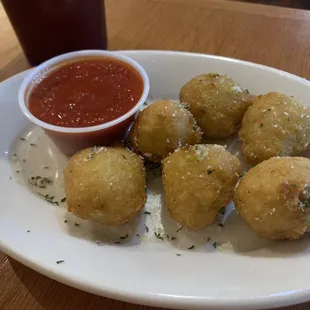 Fried broccoli and cheese bites