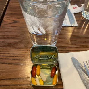 Breakfast with Da Guys ... ( my vitamins ) :)