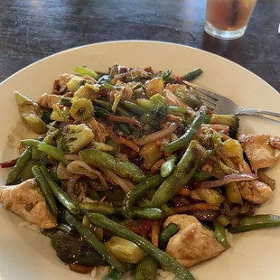 Stir fry chicken