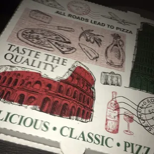a pizza box