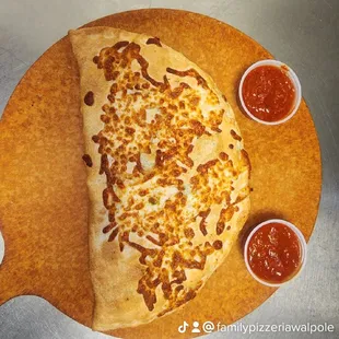 a pizza with toppings