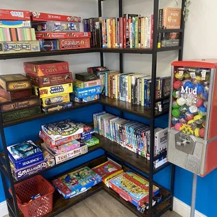 Lots of games and books!!