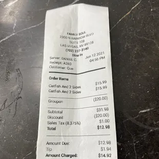 Receipt