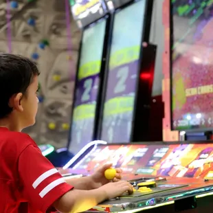 Arcade games are fun for all ages.