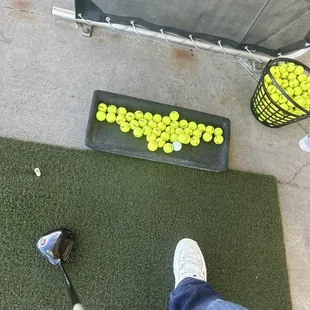 Golf balls and driver