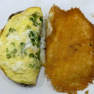 Wild Mushroom Omelet Breakfast (w Parmesan Grits)