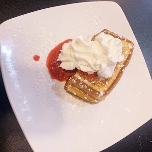 Ricotta and Raspberry French Toast Breakfast