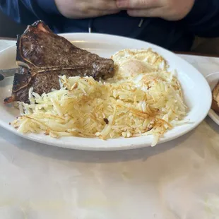 T-Bone Steak &amp; eggs