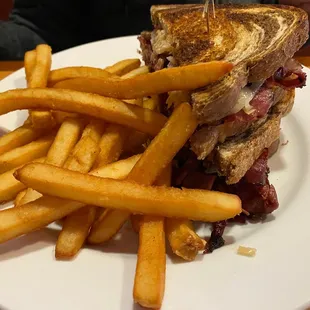 My moms Rueben and fries
