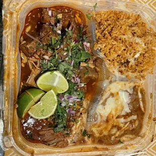 a meal in a plastic container