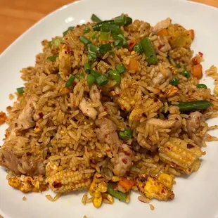 curry fried rice (added baby corn) thai spicy