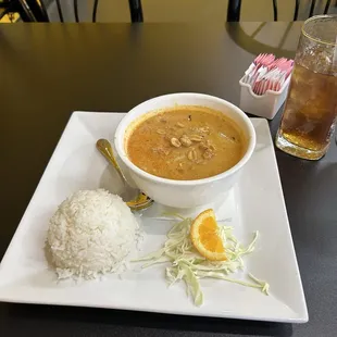 Massaman curry with pork