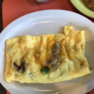 an omelet on a plate