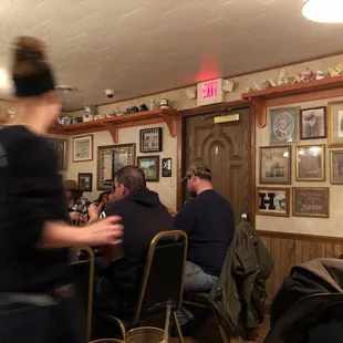 people sitting at tables