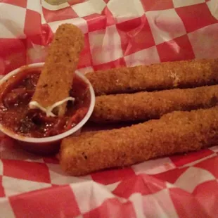 I captured cheese sticks.