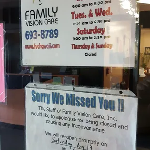 Well this was an inconvenience.  Showed up at 4:20pm, supposed to be open until 5pm.