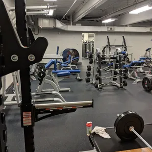 All new equipment in the weight room
