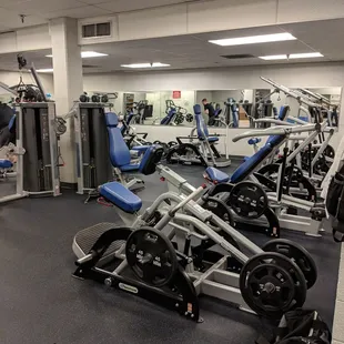 All new equipment in the weight room