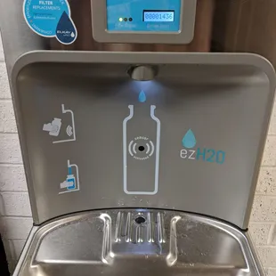 They have filtered water right off of the front desk