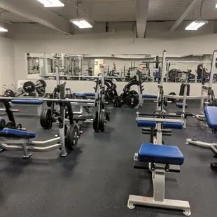 All new equipment in the weight room