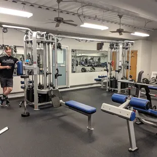 All new equipment in the weight room