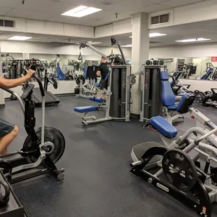 All new equipment in the weight room