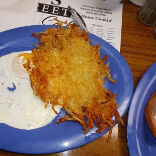 My favorite well done hash browns