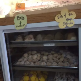 a display of pastries