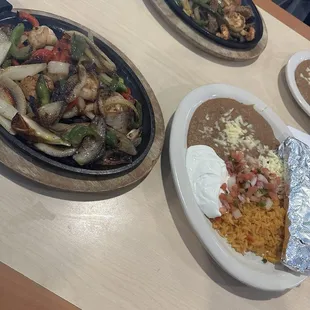 Shrimp fajita Texas fajita