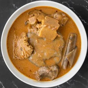Kokonte and Peanut Butter Soup