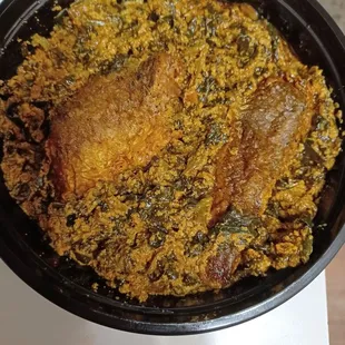 Fish and egushi soup