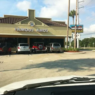 the front of the restaurant