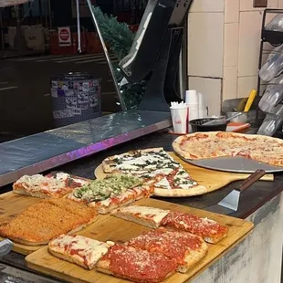 yummy hot pizza after drunken night always hits