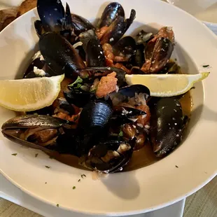 Steamed Mussles