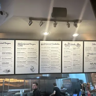 Menu as of February 2023