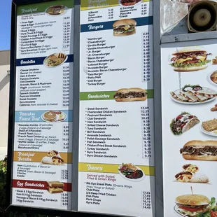 Their drive thru menu. Specials are not on here so you'll have to look at the restaurant windows.