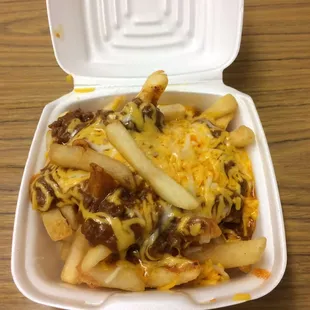 Small chilly and medium drink 6.97. Okay tasting nothing special but filling.