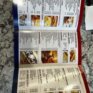 Menu updated 2