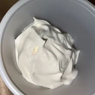 Real whipped cream