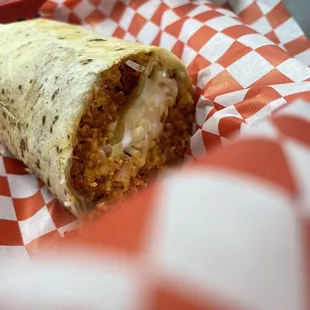 Chorizo Breakfast Burrito