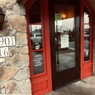 Yes, it is located behind these doors.