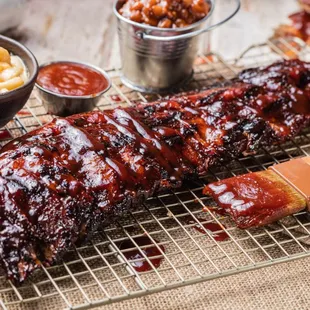 ribs, food, bbq ribs