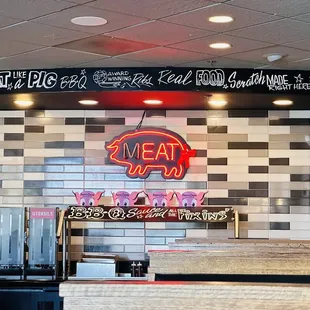 ows a view of the counter