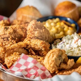 chicken wings and fried chicken, food