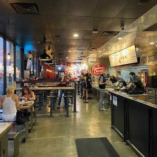 diners and diners in a restaurant