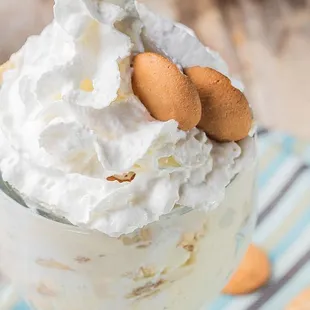 a dessert in a glass