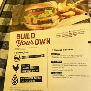 BUILD YOUR OWN