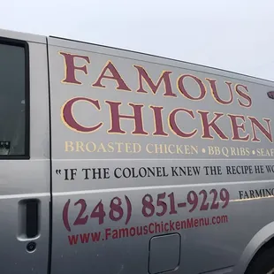 a van parked in a parking lot