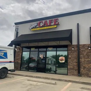 the front of the restaurant