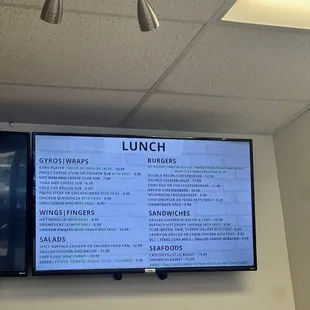 Lunch Menu